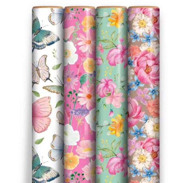 image485883363.jpg Floral Wrapping Paper 4 x 3 Metre Rolls Mothers Day Birthday
