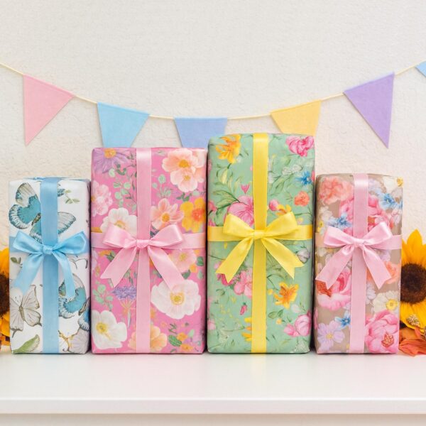 image485883365.jpg Floral Wrapping Paper 4 x 3 Metre Rolls Mothers Day Birthday