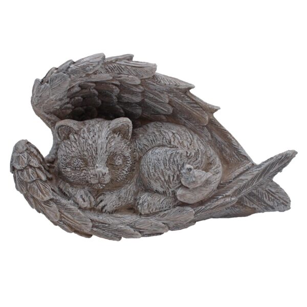 Memorial Graveside Statue 10cm x 15cm Cat Grave Decoration Angel Wings Design