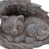 Memorial Graveside Statue 10cm x 15cm Cat Grave Decoration Angel Wings Design