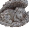 Memorial Graveside Statue 10cm x 15cm Dog Grave Decoration Angel Wings Design