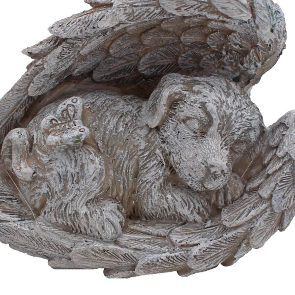 Memorial Graveside Statue 10cm x 15cm Dog Grave Decoration Angel Wings Design