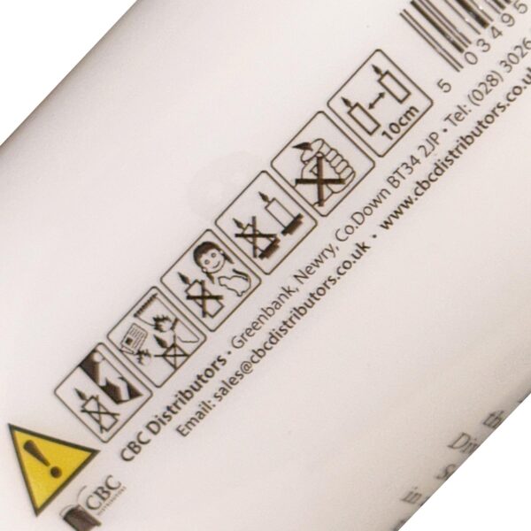 Religious Votive Candle in Holder with Prayer Miraculous 40 hour Burn Time 12.5cm