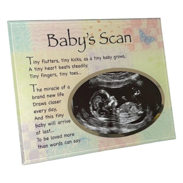 image486117728.jpg Baby's Scan Glass Photo Frame with Wording and Colour Detail