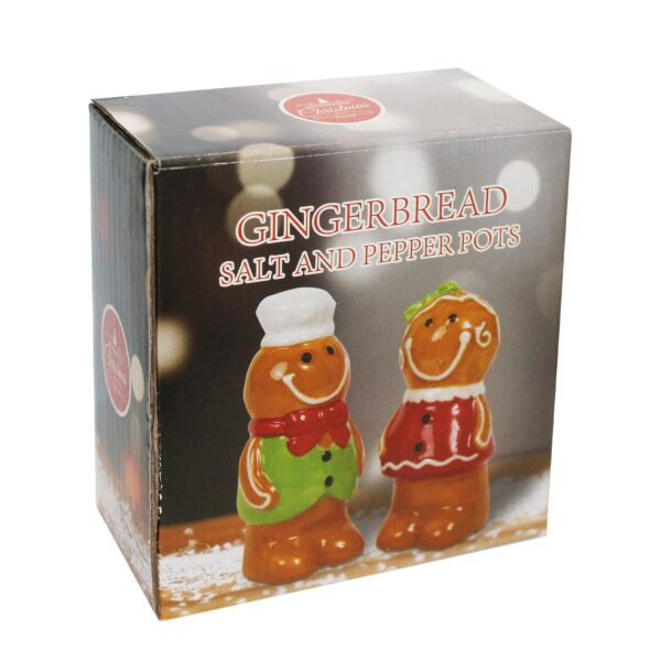 Christmas Salt and Pepper Set Novelty Cruet Set - Gingerbread Couple