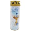 image486170420.jpg Baptism Pillar Candle and Windproof Cap and Prayer - Baby Boy