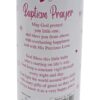 Baptism Pillar Candle and Windproof Cap and Prayer - Baby Girl