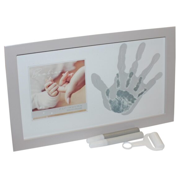 Family Handprint Photo Frame with Paints 4'x4' Picture by Bambino Baby Shower Gift