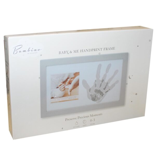 Family Handprint Photo Frame with Paints 4'x4' Picture by Bambino Baby Shower Gift