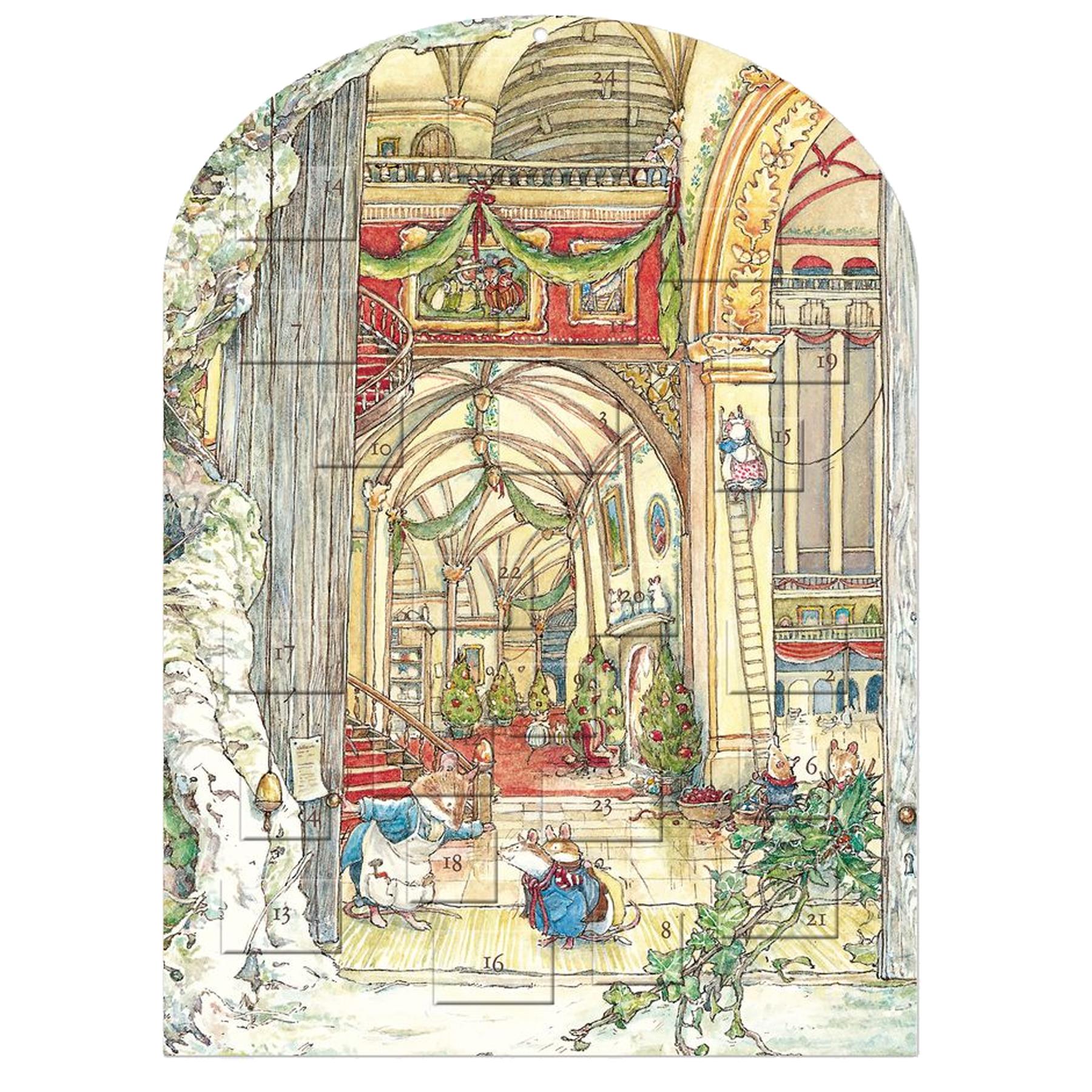 Christmas Paper Advent Calendar 24 Windows 100% Recyclable - Brambly Hedge