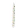 Christmas Advent Candle Boxed 25cm Tapered Countdown Festive Colour Images White