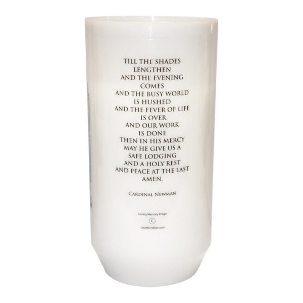 Memorial Votive Candle in Holder with Prayer In Loving Memory 40 hour Burn Time 12.5cm