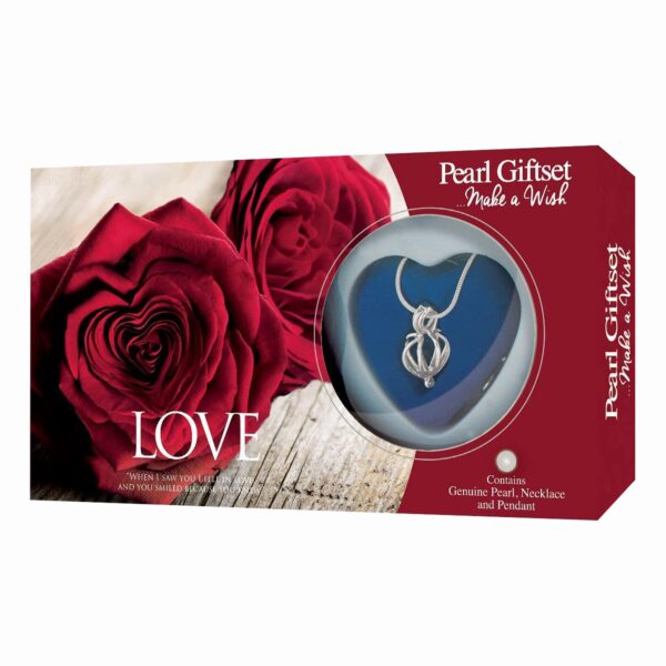 Love Wish Pearl and Pendant Necklace Gift Set