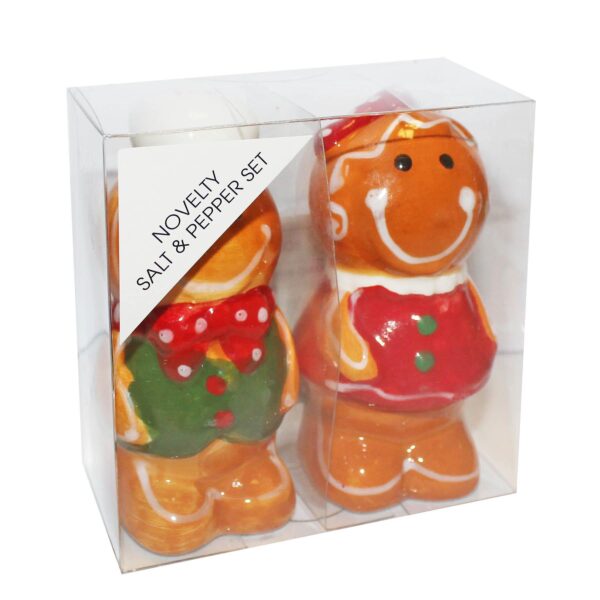 Christmas Salt and Pepper Set Novelty Cruet Set - Gingerbread Couple 505119