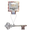 14cm Santa's Magic Key Silver Plastic - Novelty Christmas Gift