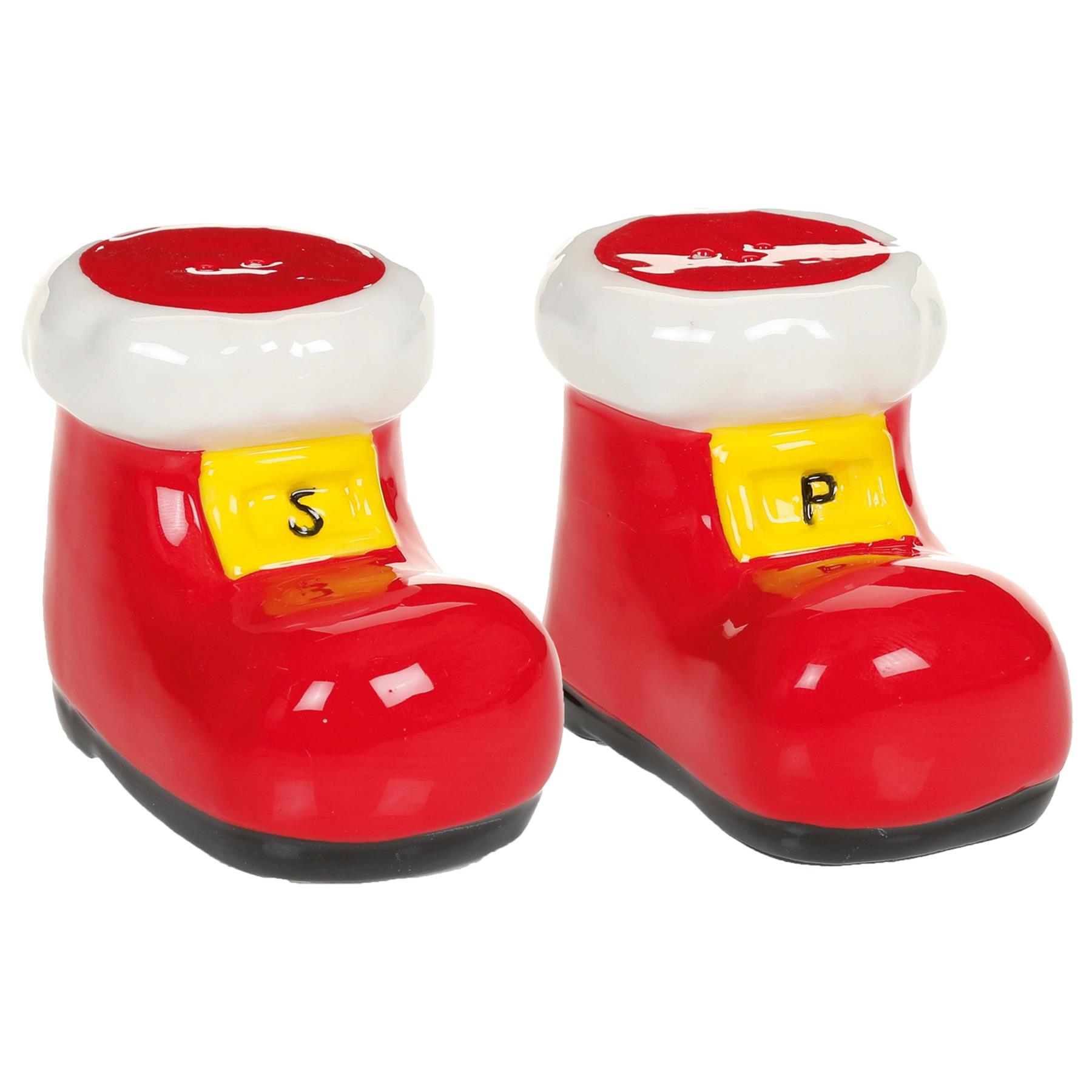 Christmas Salt and Pepper Set Novelty Cruet Set - Santa's Boots