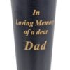 Graveside Memorial Spike Flower Vases with Inserts and Wavy Edge x2 - Dad