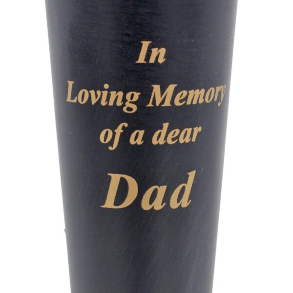 Graveside Memorial Spike Flower Vases with Inserts and Wavy Edge x2 - Dad