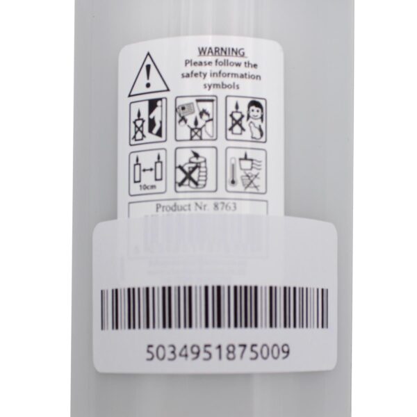 On Your Baptism First Light Baptismal Candle White with Image 72Hr Burn Time