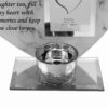Glass Memorial Tea Light Candle Holder Photo Frame Marble Effect - Nan