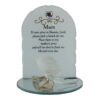 Thoughts of You Glass Memorial Ornament with Rose - Mum
