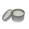 Set of 3 Citronella Candles in Silver Tins with Lids