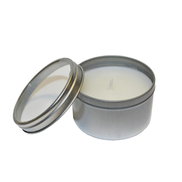 Set of 3 Citronella Candles in Silver Tins with Lids