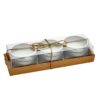 Set of 3 Citronella Candles in Silver Tins with Lids