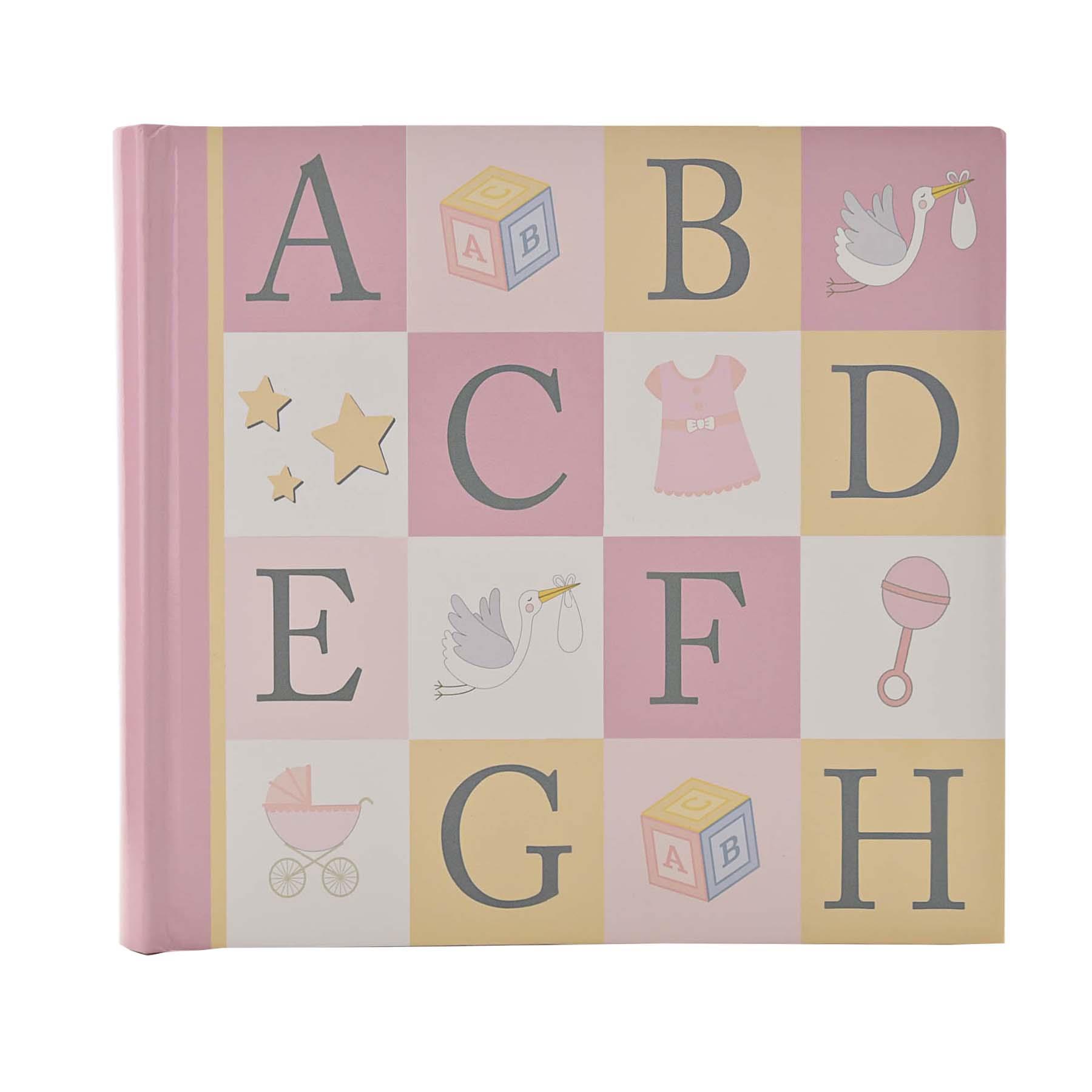 Baby ABC Photo Album 160 6x4 Pictures - Pink