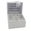 Christening Glass Angel Ornament in Chest with Verse