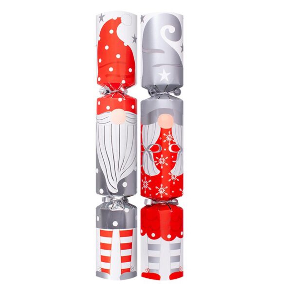 10 Pack Family Christmas Crackers 30cm - Gonk XM6928