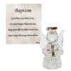 Baptism Glass Angel Ornament in Chest with Verse