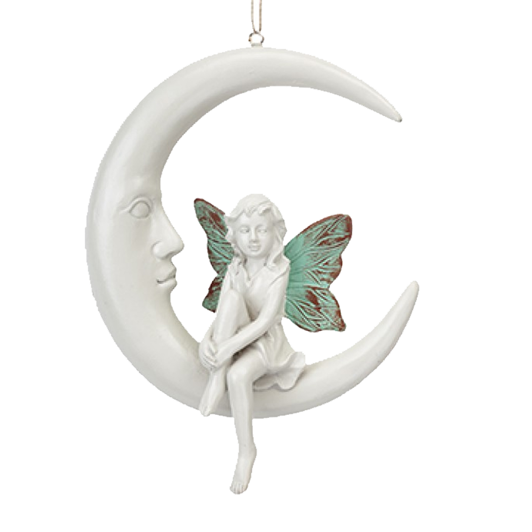 Secret Fairy Garden Hanging on the Moon Garden Statue Ornament
