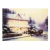 Christmas Canvas Picture LED Light up 40cm x 30cm - House DP2