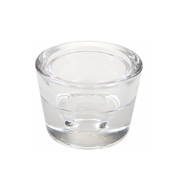 image444216846.jpg Clear Glass Tea Light / Taper Candle Holder - Round