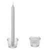 image444216848.jpg Clear Glass Tea Light / Taper Candle Holder - Round