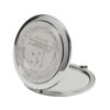 18th Birthday Compact Mirror Polished Silver with Embossed Wording and Magnification