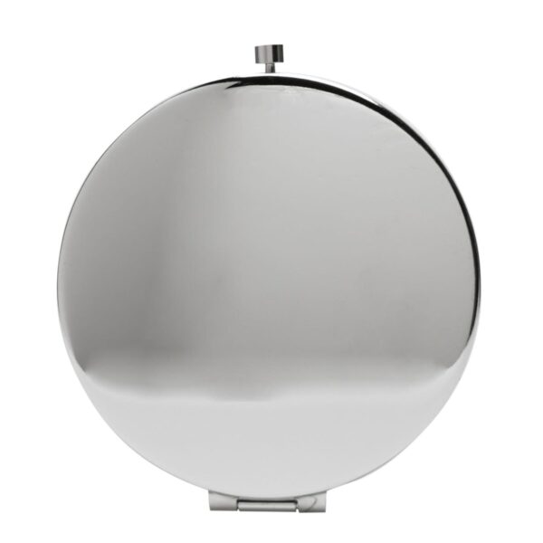 18th Birthday Compact Mirror Polished Silver with Embossed Wording and Magnification