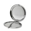 21st Birthday Compact Mirror Polished Silver with Embossed Wording and Magnification