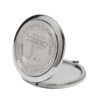21st Birthday Compact Mirror Polished Silver with Embossed Wording and Magnification