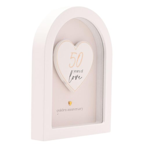 Anniversary Plaque by Amore 50 Years Together Golden Anniversary