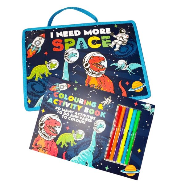 image489102488.jpg Boys Travel Desk Activity Set Colouring Activity Book, Stickers, Pens and Lap Tray