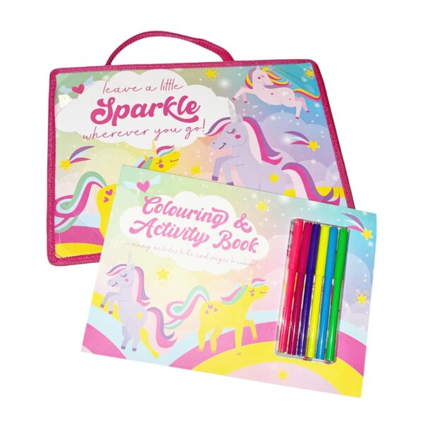 image489104496.jpg Girls Travel Desk Activity Set Colouring Activity Book, Stickers, Pens and Lap Tray