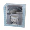 New Baby Ceramic Egg Cup and Spoon Gift Set Little Miracles by Tracey Russell - Boy
