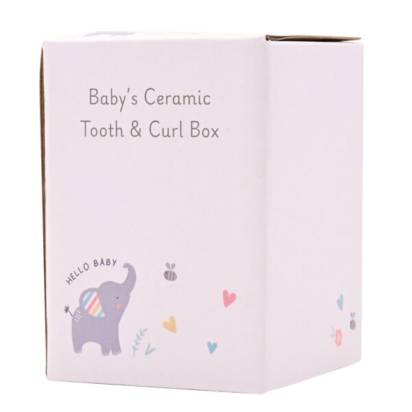 image489178281.jpg Baby First Tooth / Curl Trinket Boxes Stackable Ceramic Pots Elephant - Pink