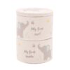 image489180039.jpg Baby First Tooth / Curl Trinket Boxes Stackable Ceramic Pots Elephant - Blue