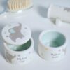 image489180043.jpg Baby First Tooth / Curl Trinket Boxes Stackable Ceramic Pots Elephant - Blue