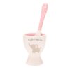 image489208426.jpg New Baby Ceramic Egg Cup and Spoon Gift Set Cute Elephant - Pink