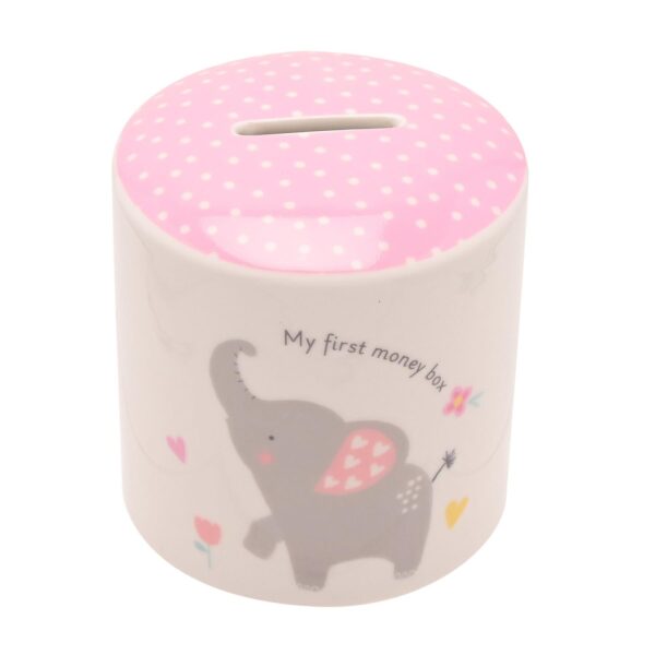 image489212743.jpg New Baby Money Box Ceramic Cute Elephant Gift - Pink