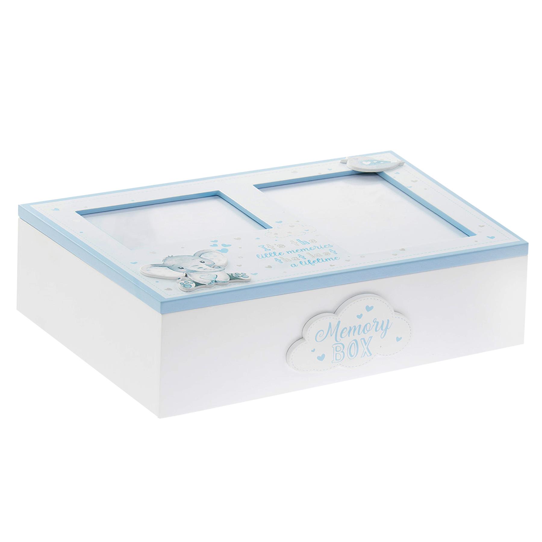 Bird and Ellie Baby Wooden Keepsake Box Gift - Boy